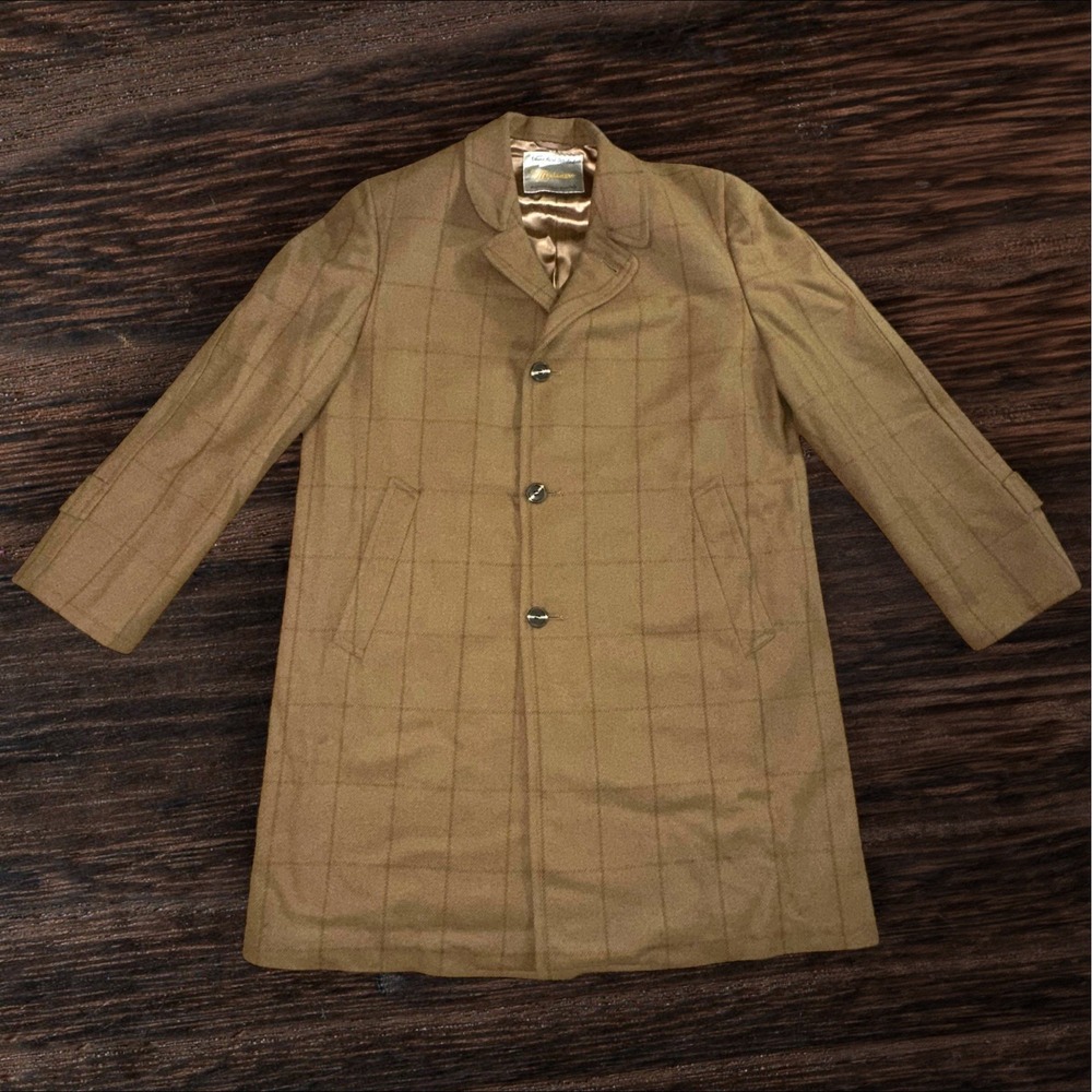 Vtg 1960's Neiman-Marcus The Montanaro Union Made‎ Men's Coat